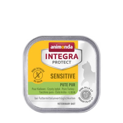 Вологий корм для кішок Integra Protect Sensitiv Pure Turkey з харчовою непереносимістю, моно індичка, 100 г 86695IPR