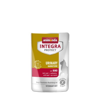Вологий корм для кішок Integra Protect Urinary Struvit при сечокам'яній хворобі, з яловичиною, 85 г 86631IPR