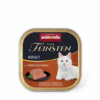 Вологий корм Animonda Vom Feinsten для кішок, з курячою печінкою, 100 г 83304
