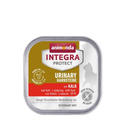 Вологий корм для кішок Integra Protect Urinary Struvit при сечокам'яній хворобі, з телятиною, 100 г 86611IPR