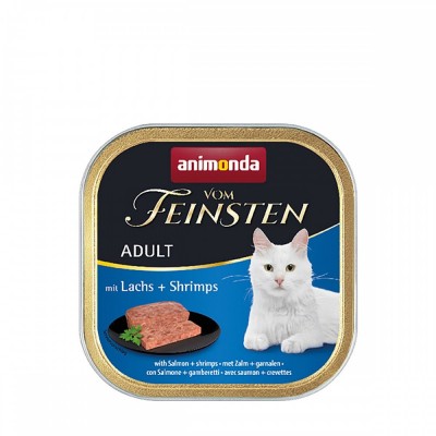 Вологий корм Animonda Vom Feinsten для кішок, з лососем та креветками, 100 г 83202