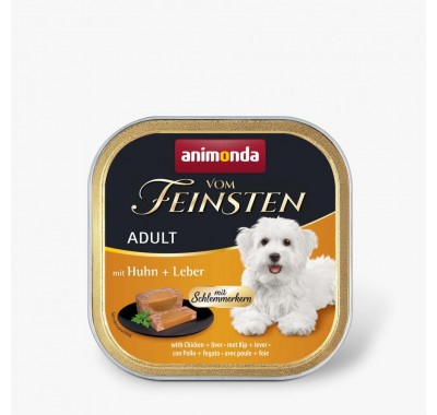 Вологий корм Animonda Vom Feinsten для дорослих собак, з куркою та печінкою, 150 г 82300