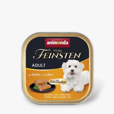 Вологий корм Animonda Vom Feinsten для дорослих собак, з куркою та печінкою, 150 г 82300