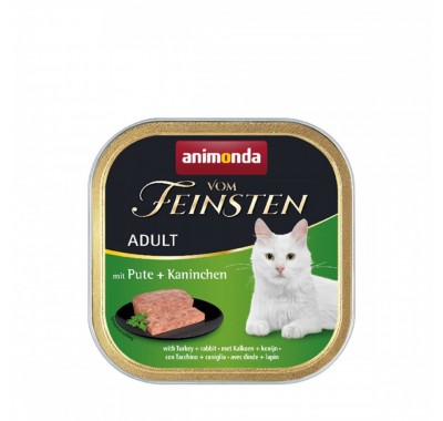 Вологий корм Animonda Vom Feinsten для кішок, з індичкою та кроликом, 100 г 83205