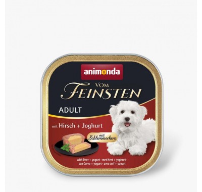 Влажный корм Animonda Vom Feinsten для взрослых собак, с олениной и йогуртом, 150 г 82303