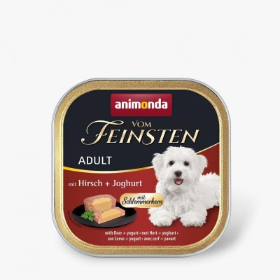 Вологий корм Animonda Vom Feinsten для дорослих собак, з оленіною та йогуртом, 150 г 82303
