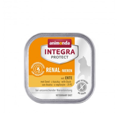 Вологий корм для кішок Integra Protect Renal dishes with Duck при хворобах нирок, з качкою, 100 г 86616IPR