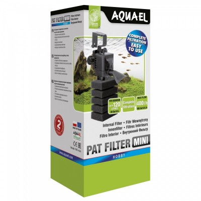 Фільтр внутрішній Aquael Pat-Mini 400 л/год, для акваріума до 120 л 107715/1121