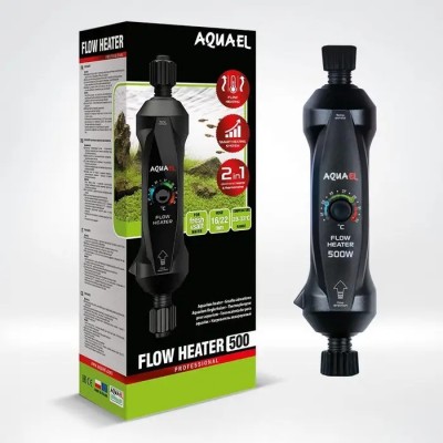 Обігрівач проточний Aquael Flow Heater 500 Вт із системою регулювання One Touch, 500 Вт