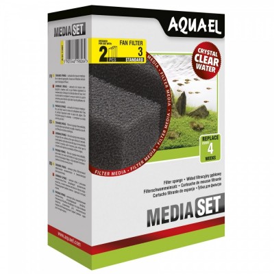 Вкладиш Aquael у внутрішній фільтр Fan-3 Plus, 2 шт (губка) 113907