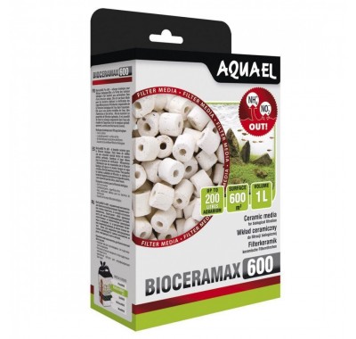 Наповнювач для фільтру Aquael BioCeraMax 600, керамічні кільця, 1 л 106611