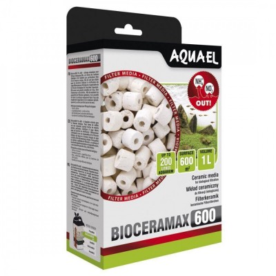Наповнювач для фільтру Aquael BioCeraMax 600, керамічні кільця, 1 л 106611