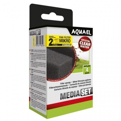 Вкладиш Aquael для внутрішнього фільтра FAN-mikro Plus, 2 шт (губка) 113903