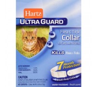 Hartz UltraGuard Flea&amp;Tick Нашийник для котів та кошенят білий 38 см 80483