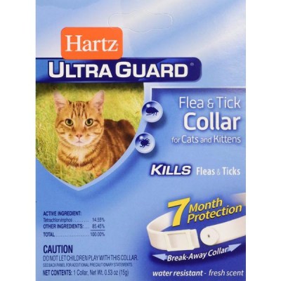 Hartz UltraGuard Flea&amp;Tick Нашийник для котів та кошенят білий 38 см 80483