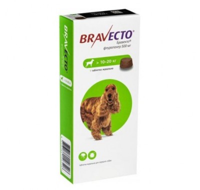 Bravecto Таблетки для собак від 10 до 20 кг