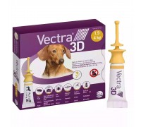 Краплі від бліх і кліщів Vectra 3D для собак вагою 1,5 до 4 кг 1 піпетка