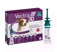 Краплі від бліх і кліщів Vectra 3D для собак вагою 4-10 кг, 1 піпетка