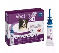 Краплі від бліх та кліщів Vectra 3D для собак вагою 10 до 25 кг 1 піпетка