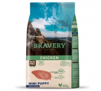 Сухий корм для цуценят дрібних порід BRAVERY Chicken Mini Puppy з куркою 600 г