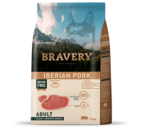 Сухий корм для собак cередніх та великих порід BRAVERY Iberian Pork Large/Medium Adult з іберійською свининою 4 кг