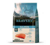 Сухий корм для собак середніх та великих порід BRAVERY Salmon Large/Medium Adult з лососем 4 кг