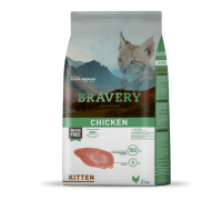 Сухий корм для кошенят BRAVERY KITTEN Chicken з куркою 2 кг