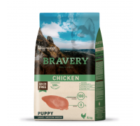 Сухий корм для цуценят середніх та великих порід BRAVERY Chicken Puppy Large/Medium з куркою 4 кг