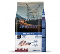 Сухий корм для стерилізованих котів BRAVERY Herring Adult Cat Sterilized з оселедцем 600 г