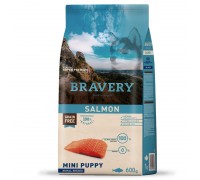 Сухий корм для цуценят дрібних порід BRAVERY Salmon Mini Puppy з лососем 600 г