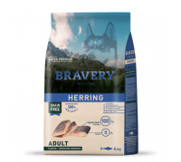 Сухий корм для собак cередніх та великих порід BRAVERY Herring Large/Medium Adult з оселедцем 4 кг