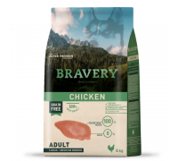 Сухий корм для собак cередніх та великих порід BRAVERY Chicken Adult Large/Medium з куркою 4 кг