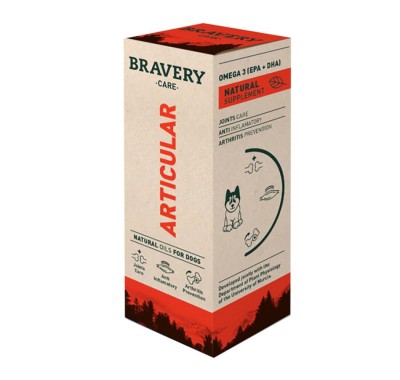 Харчова добавка для собак BRAVERY CARE OIL ARTICULAR. Здоров'я суглобів та м'язів, 500 мл