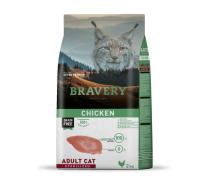 Сухий корм для стерилізованих котів BRAVERY Chicken Adult Cat Sterilized з куркою 2 кг
