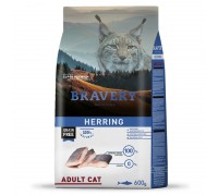 Сухой корм для кошек BRAVERY Herring Adult Cat с сельдью 600 г