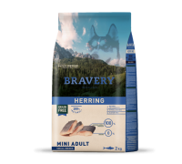 Сухий корм для собак дрібних порід BRAVERY Herring Mini Adult з оселедцем 2 кг