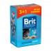 Набір павучів "3+1" для кошенят Brit Premium з куркою, 4х100 г 30349