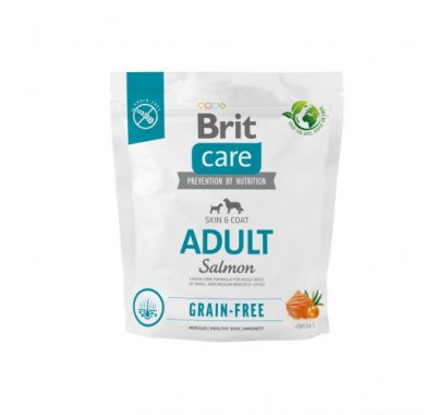 Сухий корм Brit Care Dog Grain-free Adult для собак малих та середніх порід, беззерновий з лососем, 1 кг 172196