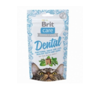 Функціональні ласощі Brit Care Dental з індичкою для котів 50г
