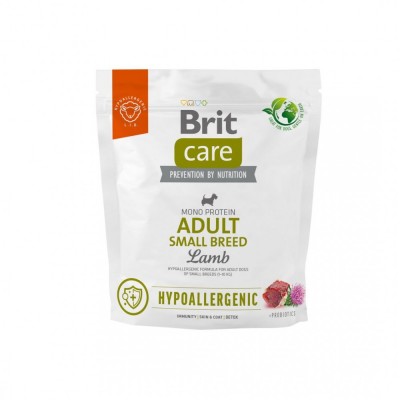 Корм для собак малих порід Brit Care Dog Hypoallergenic Adult Small Breed гіпоалергенний з ягнятком, 1 кг 172649