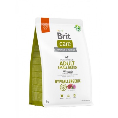 Корм для собак малих порід Brit Care Dog Hypoallergenic Adult Small Breed гіпоалергенний з ягнятком, 3 кг 172650