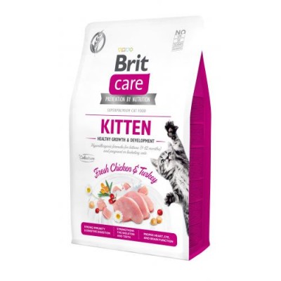 Brit Care Cat GF Kitten HGrowth & Development 2кг+400г (здоровий ріст та розвиток)