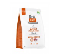 Корм для собак середніх порід Brit Care Dog Hypoallergenic Adult Medium Breed гіпоалергенний з ягнятком, 3 кг 172215