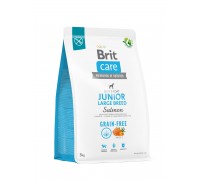 Корм для молодих собак великих порід Brit Care Dog Grain-free Junior Large Breed беззерновий з лососем, 3 кг 172200