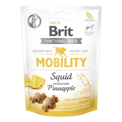 Функціональні ласощі Brit Care Mobility кальмар з ананасом для собак 150г