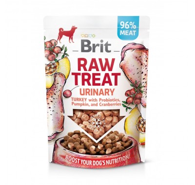Ласощі для собак Brit Raw Treat freeze-dried Urinary для профілактики сечокам'яної хвороби, індичка, 40 г 112134
