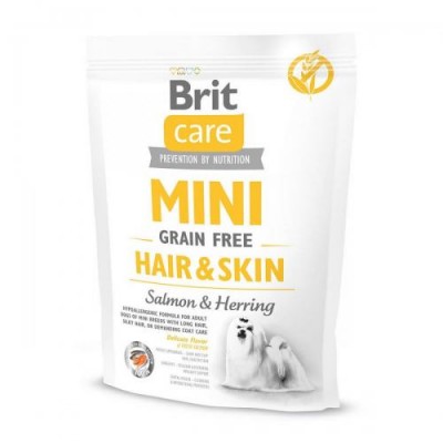 Brit Care Grain-free Mini Hair&Skin с лососем 400 г
