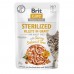 Корм вологий для стерилізованих котів Brit Care Cat Sterilized філе в соусі з лососем і тунцем, 85 г 101044/5290