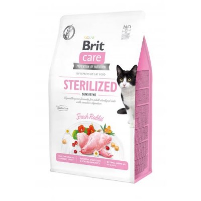 Brit Care Cat GF Sterilized Sensitive 400 г (чувствительное пищеварение д/стерилизованное)