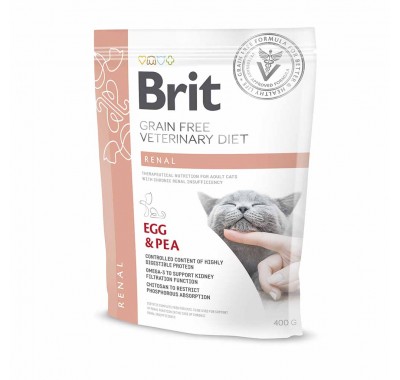 Сухий корм Brit Veterinary Diet Cat Grain free Renal. при хронічній нирковій недостатності 400 г 170958